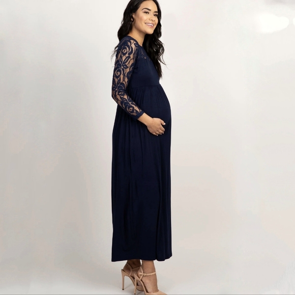 PINKBLUSH Lace Detailed Maxi Dress ~ NWT - Picture 5 of 15